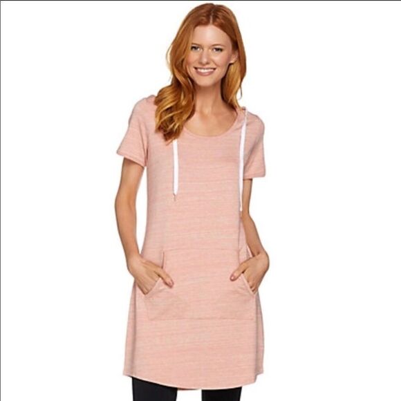 AnyBody Loungewear French Terry Short SLV Tunic - Picture 1 of 1